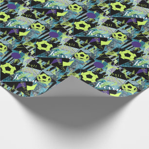 Papier Cadeau match de football
