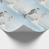Papier Cadeau Matched in Heaven Elegant Bride et Mariage de cham (Coin)