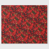 Papier Cadeau Math Abstrait Noël Rouge Vert (Plat)