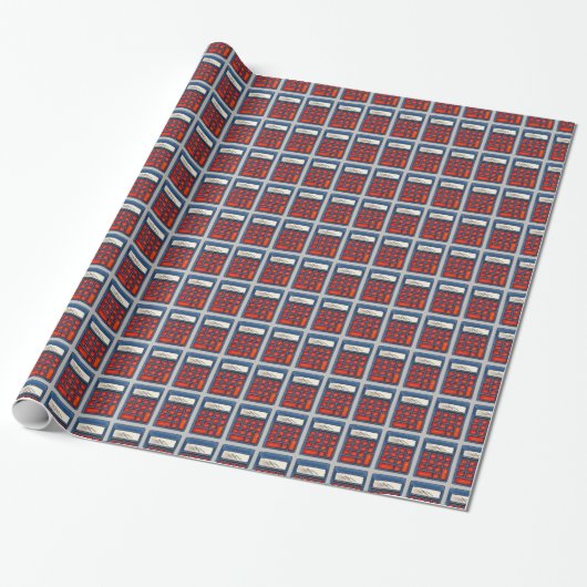 Papier Cadeau Math Nerd enseignant Calculateur Fournitures scola (Déroulé)