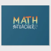 Papier Cadeau Math Teacher (Plat)