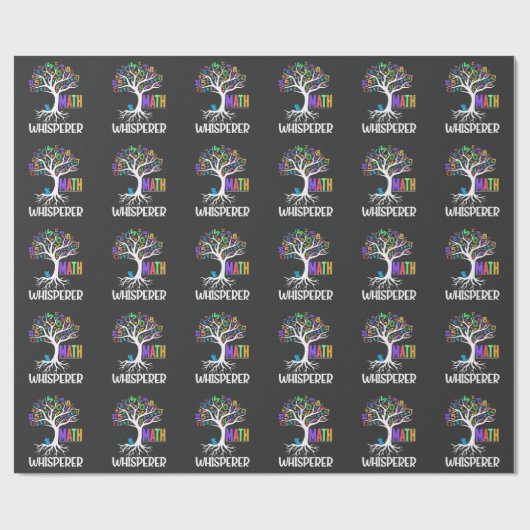 Papier Cadeau Math Whisperer Tree Math Educator Algebra Nerds (Plat)