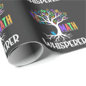 Papier Cadeau Math Whisperer Tree Math Educator Algebra Nerds (Coin rond)
