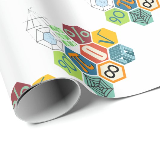 Papier Cadeau maths (Coin rond)