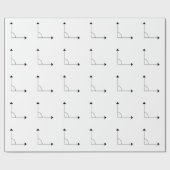 Papier Cadeau Maths 90° Angle droit Math (Plat)