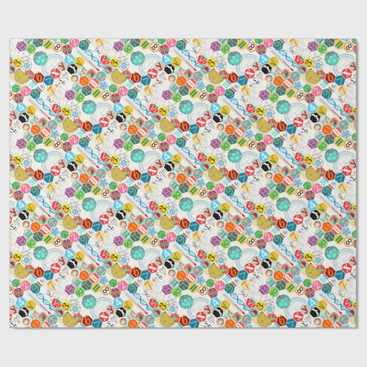 Papier Cadeau Maths (blanches) (Plat)