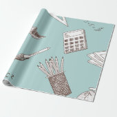 Papier Cadeau Maths d'école (Déroulé)