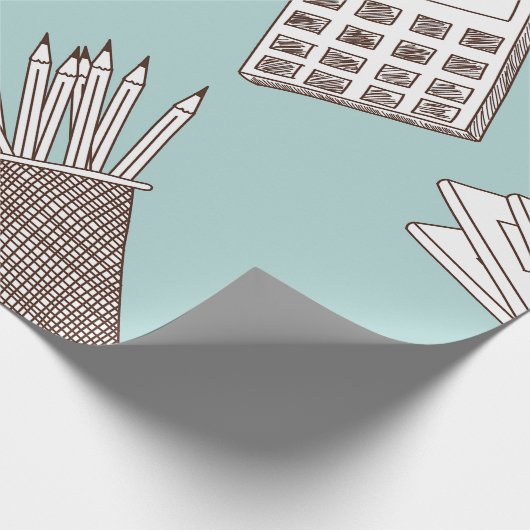 Papier Cadeau Maths d'école (Coin)