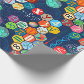 Papier Cadeau Maths en couleur (bleu) (Coin)
