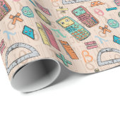 Papier Cadeau Maths heureuses (Coin rond)