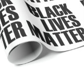 Papier Cadeau Matière noire des vies - conception audacieuse - (Coin rond)