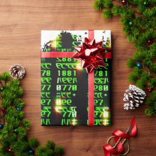 Papier Cadeau Matrice de code
