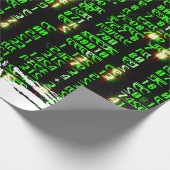 Papier Cadeau Matrice de code (Coin)