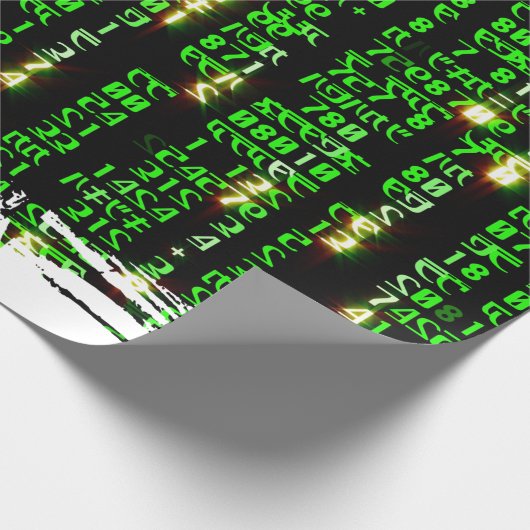 Papier Cadeau Matrice de code (Coin)