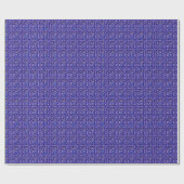 Papier Cadeau Matrice ethnique Abstraite - Olive bleu mauve (Plat)