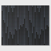 Papier Cadeau Matrice Pois foncée (Plat)