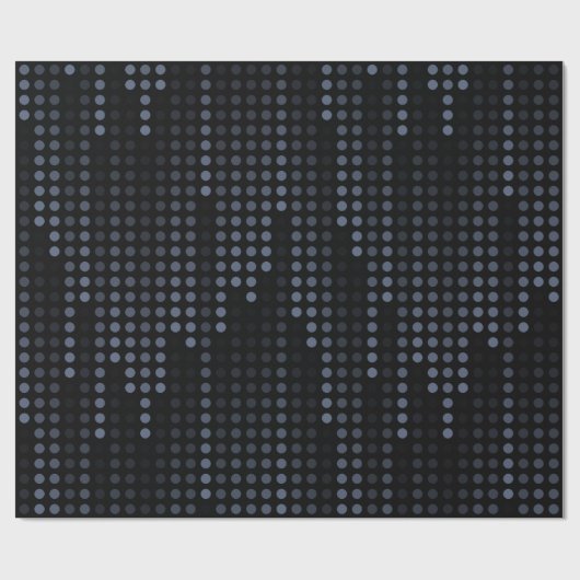 Papier Cadeau Matrice Pois foncée (Plat)