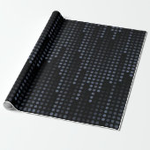 Papier Cadeau Matrice Pois foncée (Déroulé)