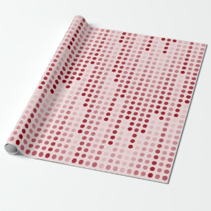 Papier Cadeau Matrice Pois rose blanche à motifs