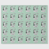 Papier Cadeau Matrices drôles - je voudrais remercier (Plat)