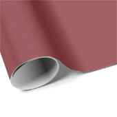 Papier Cadeau Matte Burgundy Wrapping Paper Roll - Elegant Solid (Coin rond)