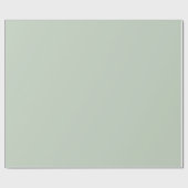 Papier Cadeau Matte Sage Green Gift Wrap Paper Elegant (Plat)