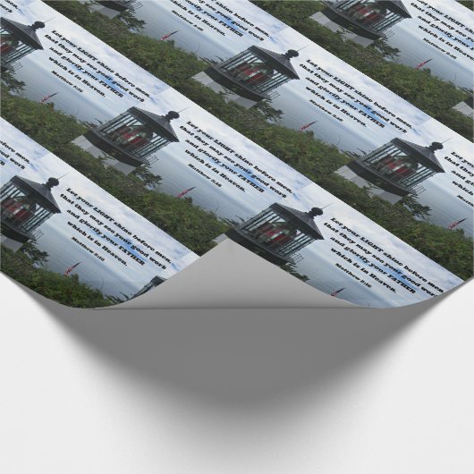 Papier Cadeau Matthieu 5:16 Que votre lumière brille devant les (Coin)