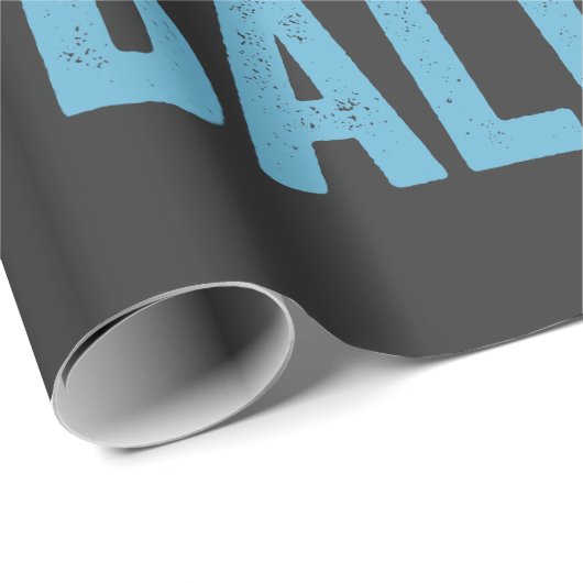 Papier Cadeau Matzo Baller Funny Baseball Hanoukka cadeau de vac (Coin rond)