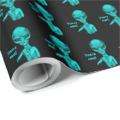 Papier Cadeau Mauvais Alien, Tu es le prochain ! (Coin rond)