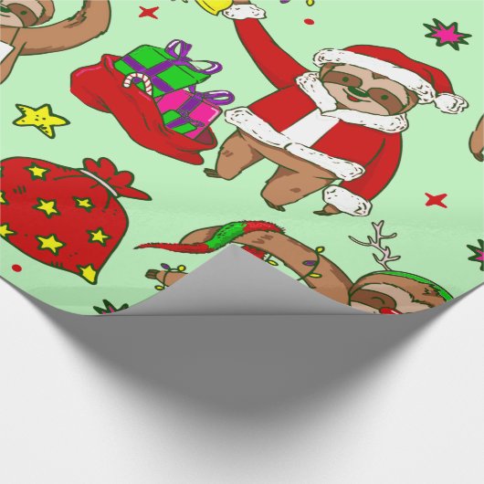 Papier Cadeau mauvais noël santa claus (Coin)