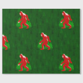 Papier Cadeau mauvais xmas bigfoot yeti (Plat)