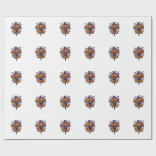 Papier Cadeau Mauvaise Boo Jee Citrouille Épouvantail Hibou Viol