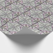 Papier Cadeau Mauve and Black Abstract (Coin)