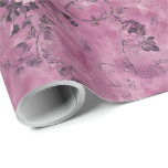 Papier Cadeau Mauve Chinoiserie Découpage<br><div class="desc">Mauve Chinoiserie Papier d'emballage découpage pour douches élégantes,  mariages,  événements de cadeaux,  et artisanat.</div>
