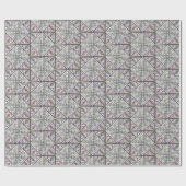 Papier Cadeau Mauve et Noir Abstrait (Plat)