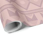 Papier Cadeau Mauve geo (Coin rond)