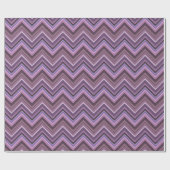 Papier Cadeau Mauve zigzag stripes (Plat)