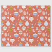 Papier Cadeau max. orange noël (Plat)