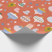 Papier Cadeau max. orange noël (Coin)