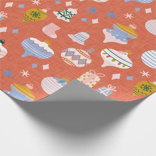 Papier Cadeau max. orange noël (Coin)