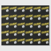 Papier Cadeau May The Course Be With You Funny Golf Golfing (Plat)