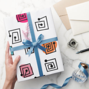 Papier Cadeau Mazages colorés