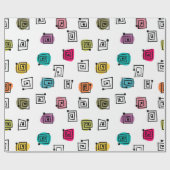 Papier Cadeau Mazages colorés (Plat)