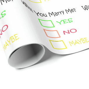Papier Cadeau Me marierez-vous par Shirley Taylor