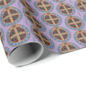 Papier Cadeau Médaille Saint Benoît (Coin rond)