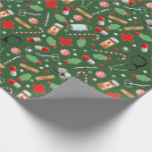 Papier Cadeau Médecin ou infirmière cadeau de Noël (Coin)