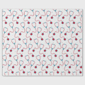 Papier Cadeau Médecin stéthoscope cadeau étudiant médical (Plat)