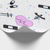 Papier Cadeau Médicale / Médecin / Infirmière Motif papier d'env (Coin)