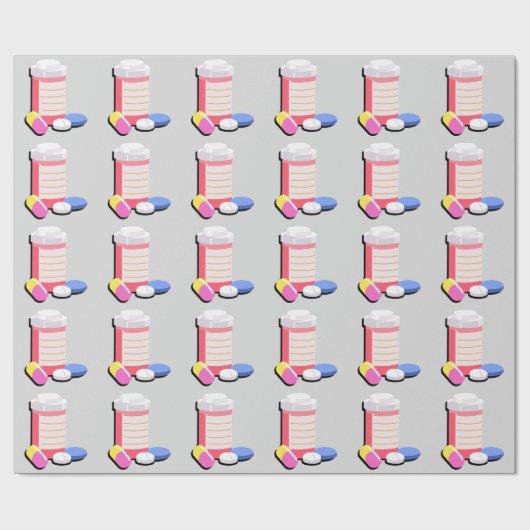 Papier Cadeau Médicaments d'ordonnance (Plat)