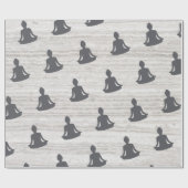 Papier Cadeau méditation namaste (Plat)